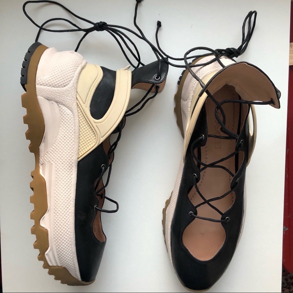Coach Lace Up Ballerina Sneakers